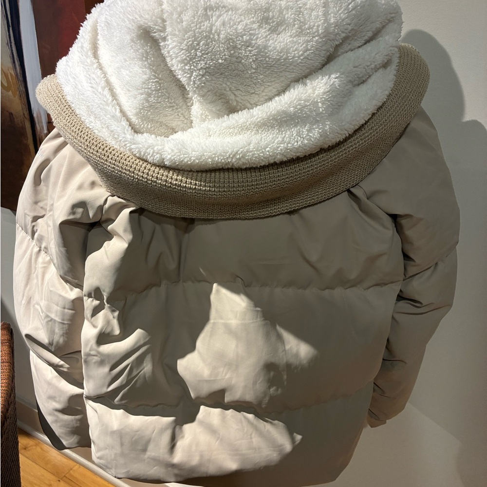 Orolay Light Tan Puffer Jacket Quilted Insulated Size Small - Picture 3 of 11